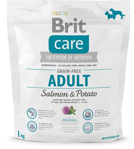 Łosoś z ziemniakami BRIT Care Grain-Free Adult Salmon&Potato, 1 kg Brit
