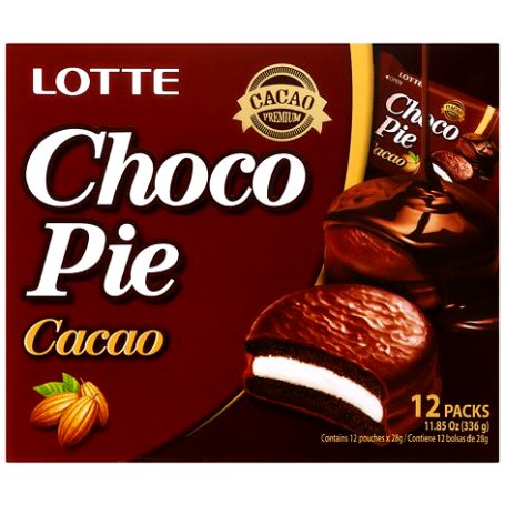 Lotte, Choco Pie Cacao, całe pudełko (12 x 28g) Lotte