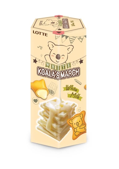 Lotte Koala'S March White Milk 37G Glico