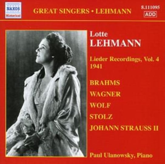 Lotte Lehmann - Lieder Recordings. Volume 4 Lehmann Lotte