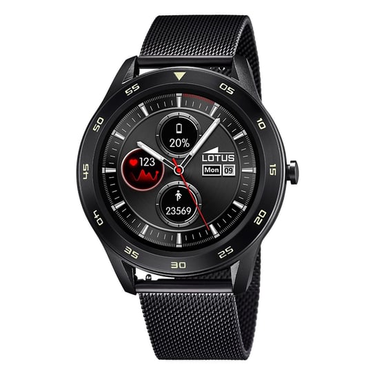 Lotus męski zegarek smartwatch smartwatch ze stali nierdzewnej czarny UL50010/A Lotus