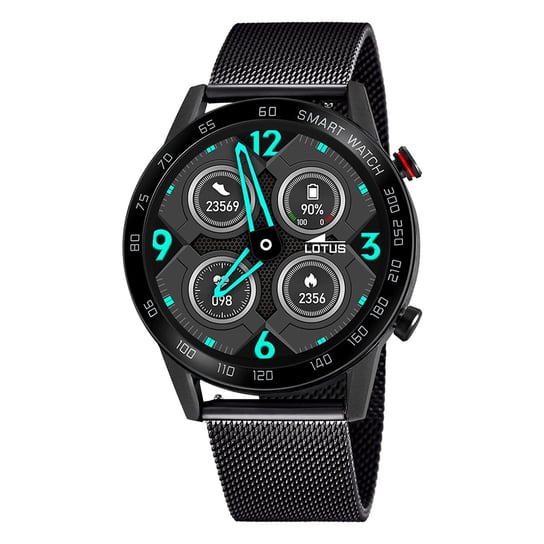 Lotus męski zegarek smartwatch smartwatch ze stali nierdzewnej czarny UL50018/1 Lotus