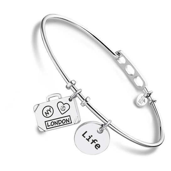 LOTUS Style Bangle Stainless Steel Charms LS2035-2/3 srebrna Biżuteria damska JLS2035-2-3 Lotus Style