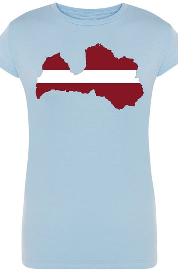 Łotwa Damski Modny T-shirt Nadruk Rozm.L Inna marka