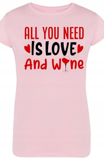 Love And Wine T-Shirt Damski Walentynki r.XL Inna marka