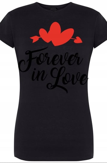 Love Forever T-Shirt Damski Walentynki Nadruk L Inna marka