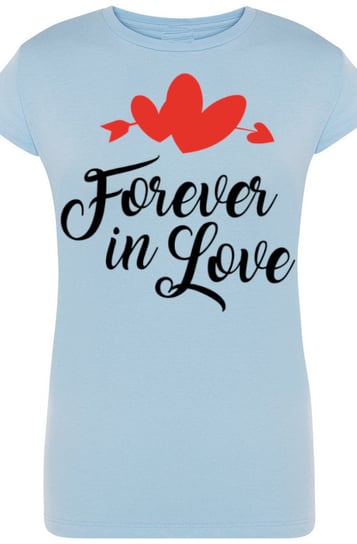 Love Forever T-Shirt Damski Walentynki Nadruk M Inna marka