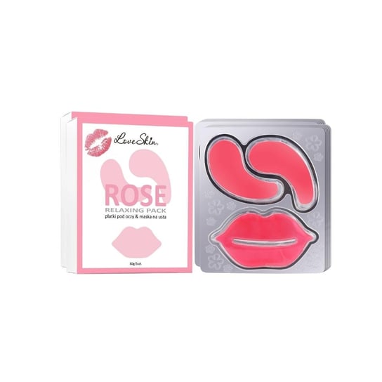 Love Skin, Relaxing Pack, Maseczka Na Usta/płatki Pod Oczy Rose, 5 Szt ...