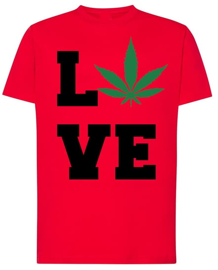 LOVE WEED T-shirt Męski Modny Lato Rozm.XS Inna marka