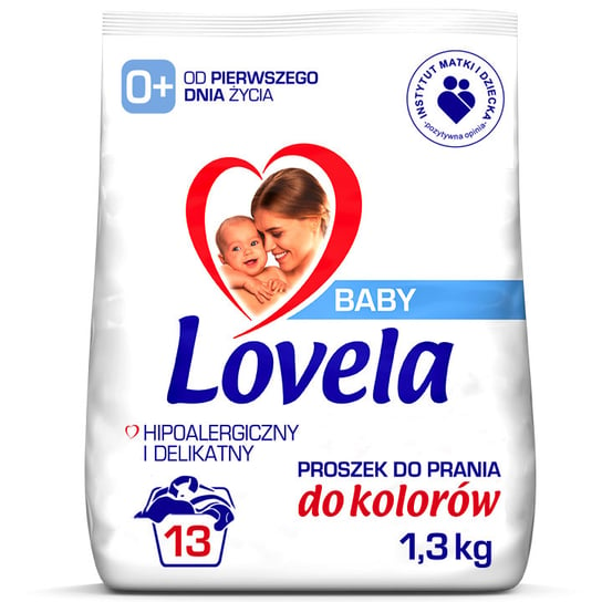 Lovela Baby Hipoalergiczny proszek do prania do kolorów 1,3 kg (13 prań) LOVELA