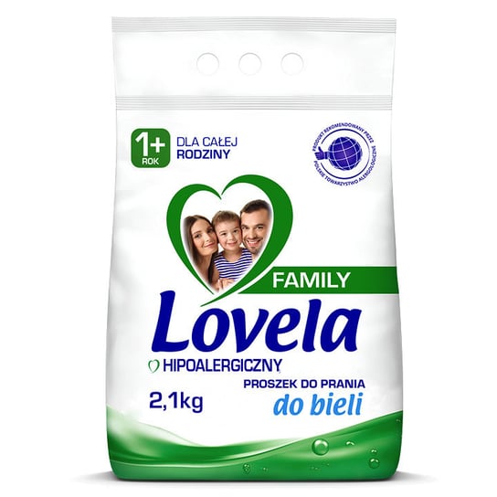 Lovela, Family Hipoalergiczny Proszek do Prania do Bieli 2,1kg LOVELA