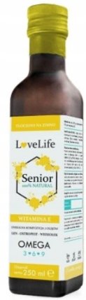 LoveLife Senior Olej lniany Olej z ostropestu Olej wiesiołkowy 250 Lovelife