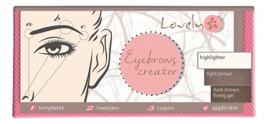 Lovely Eyebrows Creator zestaw do makijażu brwi Light Brown Lovely