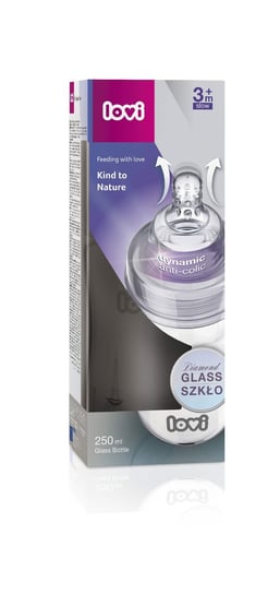 Lovi, Diamond Glass, Butelka szklana, 250 ml, Marine Lovi