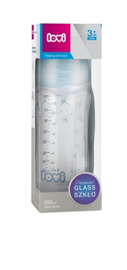 Lovi, Diamond Glass, Butelka szklana, Botanic, 250 ml Lovi