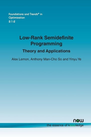 Low-Rank Semidefinite Programming Lemon Alex