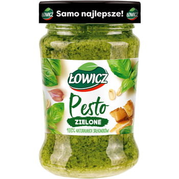 Łowicz Pesto zielone 100% naturalnych składników 180g Łowicz