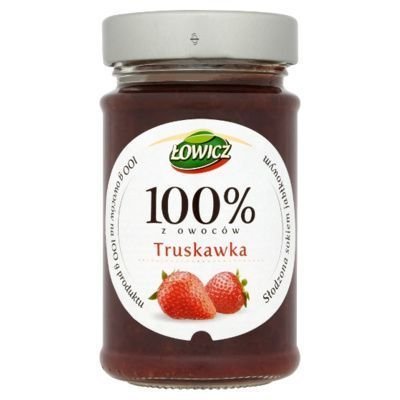 Łowicz, Truskawka 100% z owoców, 220g Łowicz