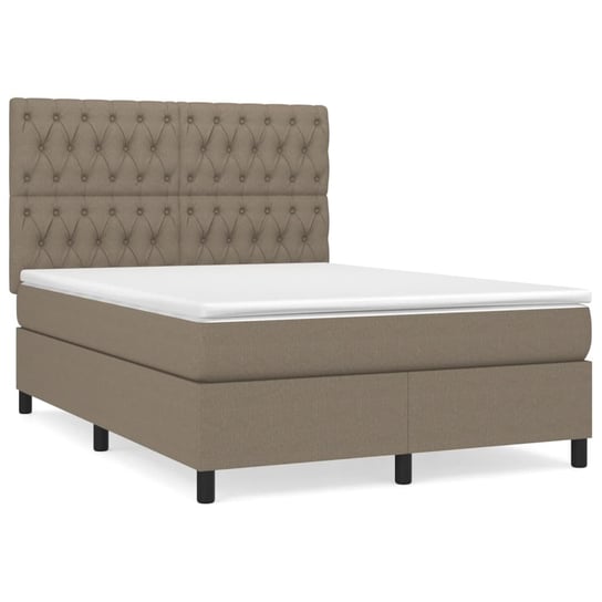 Loże kontynentalne 140x200 taupe/white - Materac s Zakito Europe