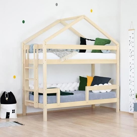 Łóżka piętrowe - Benlemi - KILI - Lite drewno - 90 x 200 cm - Beżowy - Z szufladami Inna marka