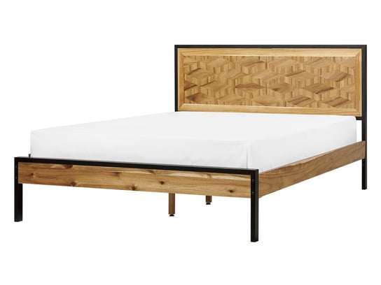 Łóżko 140 x 200 cm jasne drewno ERVILLERS Beliani