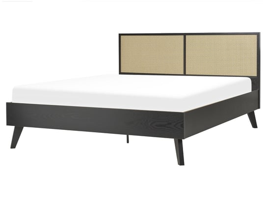 Łóżko 160 x 200 cm czarne MONPAZIER Beliani