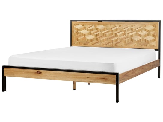 Łóżko 180 x 200 cm jasne drewno ERVILLERS Beliani