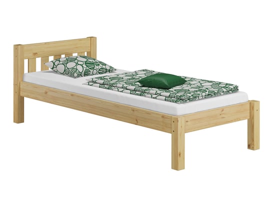 Łóżko 90x200 drewniane PINO, kolor sosnowy + stelaż Meble Doktór