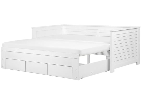 Łóżko białe, Beliani Cahor, 90x200 cm Beliani