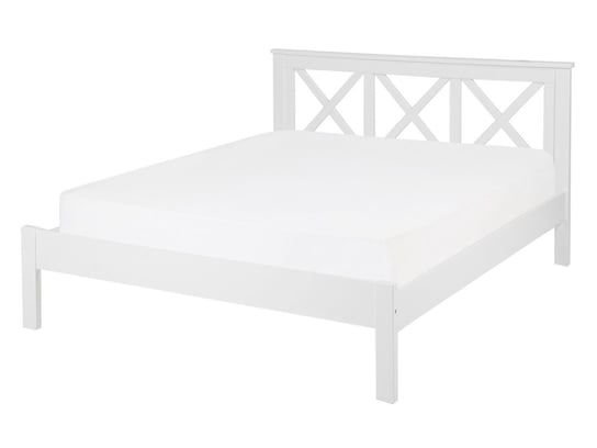 Łóżko białe, Beliani Tannay, 140x200 cm Beliani