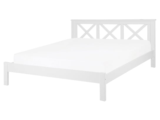 Łóżko białe, Beliani Tannay, 160x200 cm Beliani