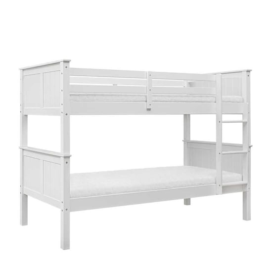 Łóżko białe, Collet, piętrowe duo, z płyciną, 212,5x150x104,5 Inmondo - Room to discover
