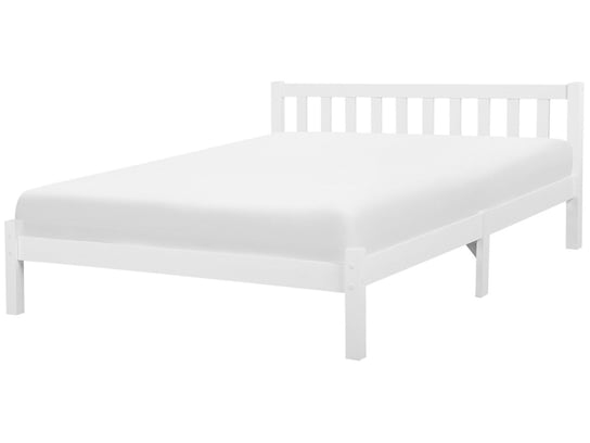 Łóżko białe, drewniane, Beliani Florac, 187x208 cm Beliani