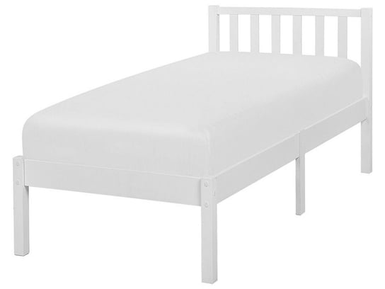 Łóżko białe, drewniane, Beliani Florac, 97x208 cm Beliani