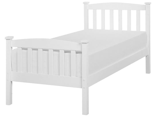 Łóżko białe, drewniane, Beliani Giverny, 99x208 cm Beliani