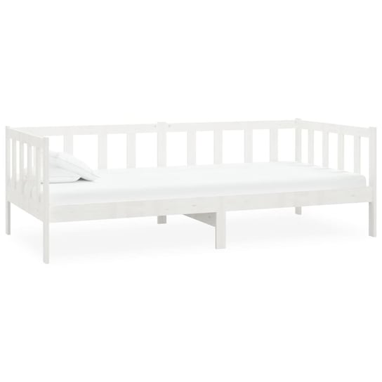 Łóżko białe, lite drewno sosnowe, VidaXL, dzienne, 90x200 cm vidaXL