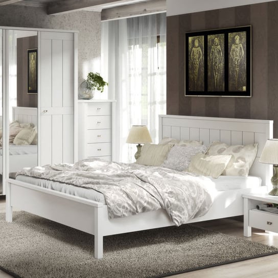 Łóżko białe, London, 160x200 cm Mario Factory Design