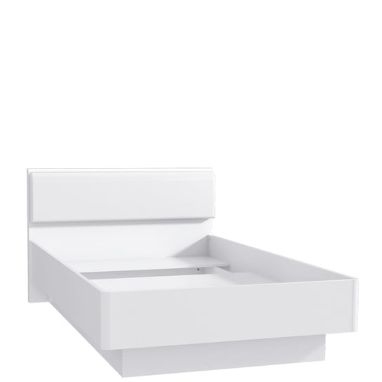 Łóżko białe matowe, Snow, 120x200 Forte