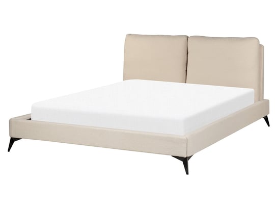 Łóżko boucle 160 x 200 cm beżowe MELLE Beliani