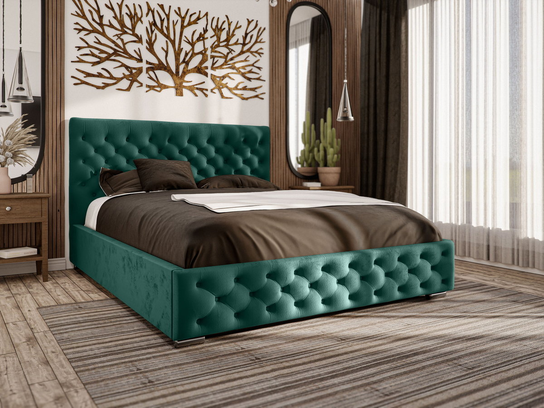 Łóżko chesterfield 140x200 Monaco - Łóżko tapicerowane w stylu glamour ...