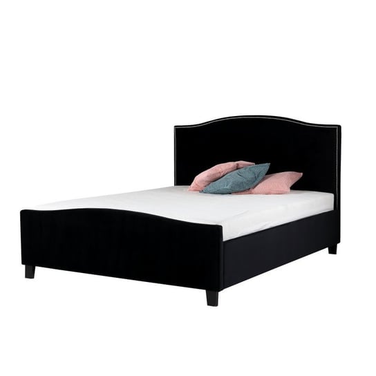 Łóżko czarne, do sypialni, Lectus Knapper, 160x200 cm Lectus