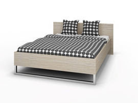 Łóżko, dąb sonoma, Home Line Style, 140x200cm Tvilum