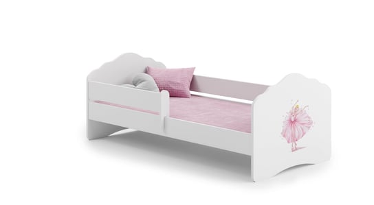 Łóżko dla dziecka, FALA, z barierką, z materacem, 160x80 cm Kobi