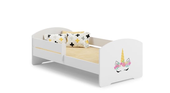 Łóżko dla dziecka, LUK, z barierką, z materacem, 160x80 cm Kobi