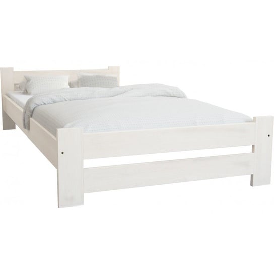 Łóżko do sypialni białe, drewniane, Lectus Ottawa, 90x200 cm Lectus