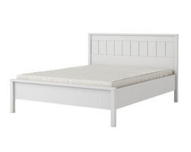 Łóżko do sypialni białe, London, 140x200 cm Mario Factory Design