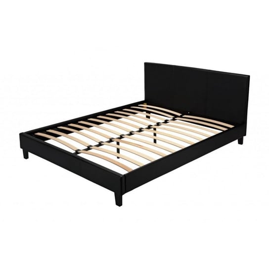Łóżko do sypialni czarne, Lectus Mattson, do sypialni, 160x200 cm Lectus