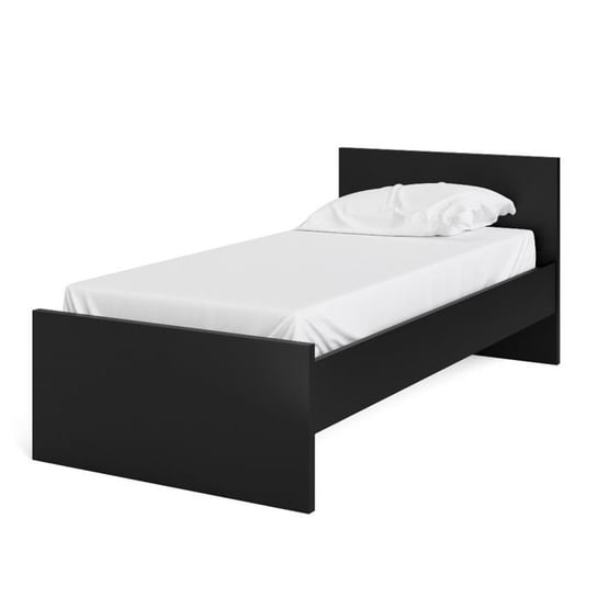 Łóżko do sypialni czarne, Naia, 96x196, 6x80 Tvilum
