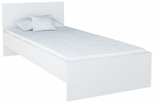 Łóżko do sypialni Do Sypialni Bodo 90X200 Białe Ze Stelażem MATKAM