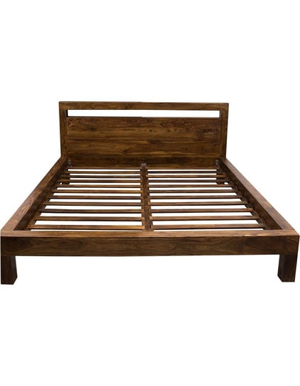 Łóżko do sypialni Drewniane 140 X 200 Oiled Matt Inna marka